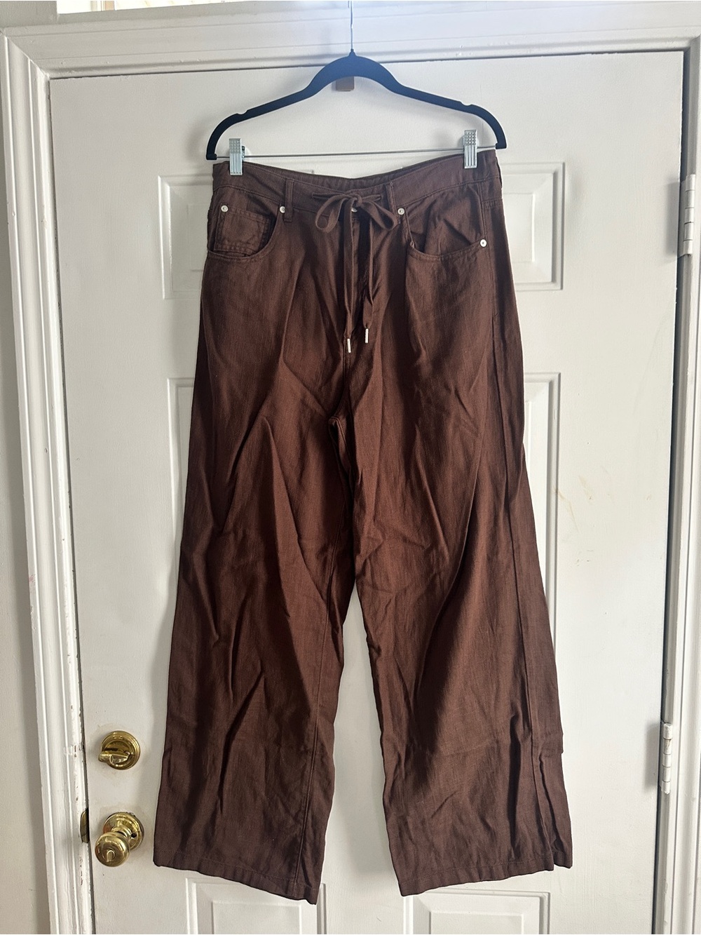 BLANKNYC Brown Wide Leg Tie Pants sz 28